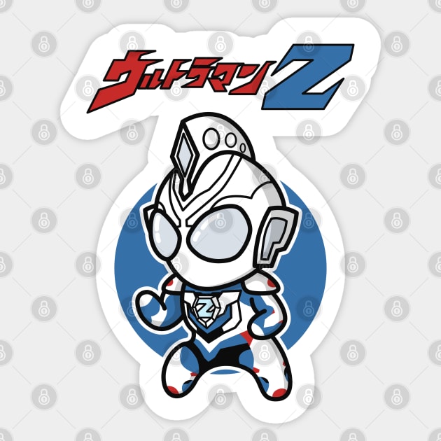 Ultraman Z Original Form Chibi Style Kawaii Sticker by The Toku Verse